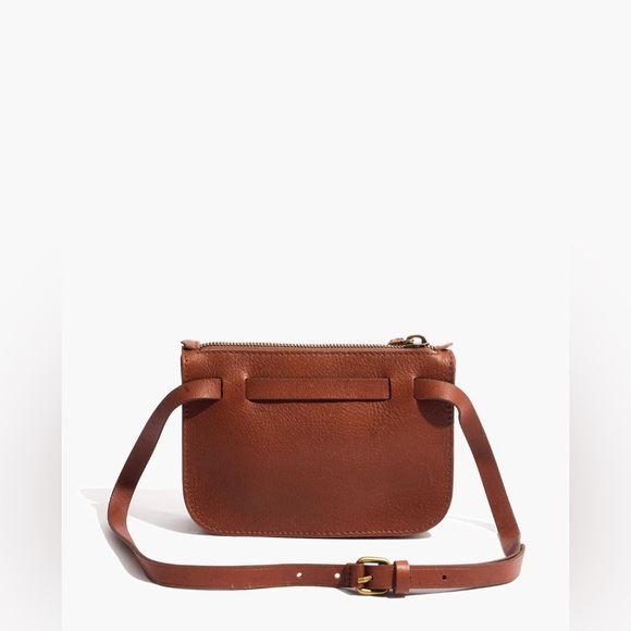 Madewell The Simple Pouch Belt Bag in English Saddle - Picture 2 of 13